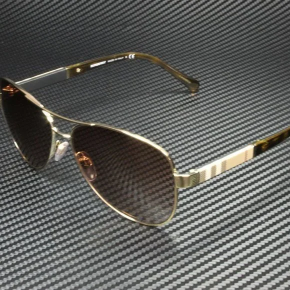 Burberry Light Brown 59mm Women Sunglasses Amazon.com: BURBERRY BE3080 114513 59M Light Gold/Brown  main image 2
